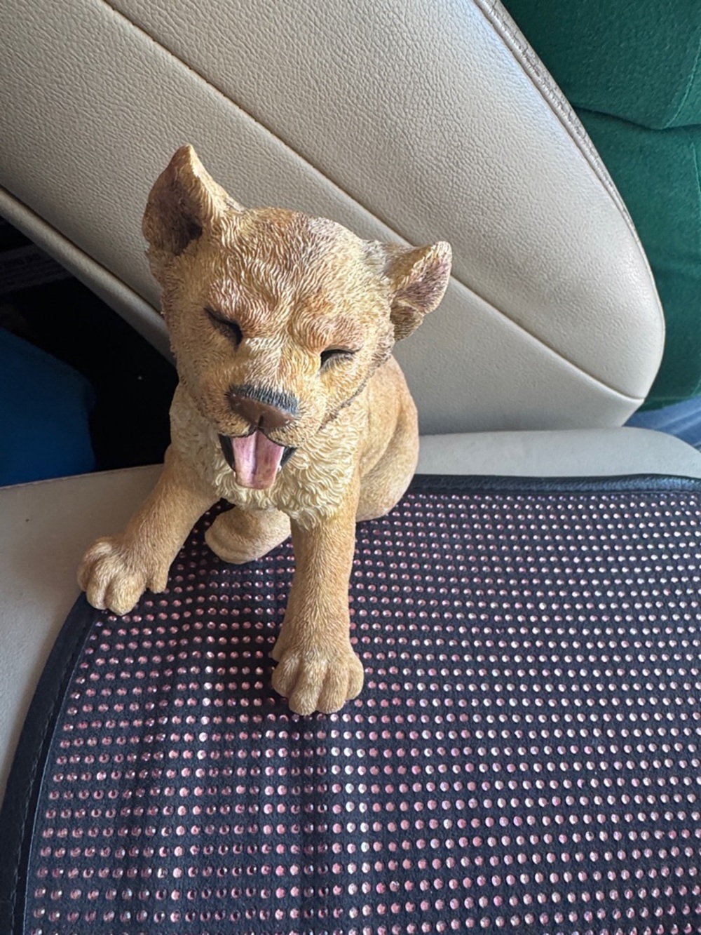 6” Vintage 2001 Brown Lion Cub Figurine Decorative Pet Statue